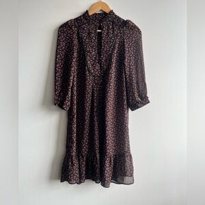 Zara Paisley Dress Size XS Boho Librarian Academia Vibes